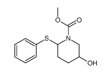 methyl 5-hydroxy-2-phenylsulfanylpiperidine-1-carboxylate Structure