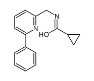 N-[(6-phenylpyridin-2-yl)methyl]cyclopropanecarboxamide结构式