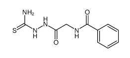 1-hippuroyl thiosemicarbazide Structure