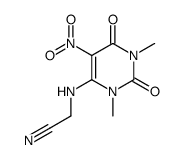 6-Cyanmethylamino-1,3-dimethyl-5-nitrouracil Structure
