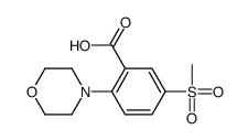 5-methylsulfonyl-2-morpholin-4-ylbenzoic acid结构式