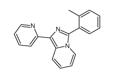3-(2-methylphenyl)-1-pyridin-2-ylimidazo[1,5-a]pyridine结构式