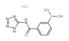 (3-((1H-TETRAZOL-5-YL)CARBAMOYL)PHENYL)BORONIC ACID HYDROCHLORIDE Structure