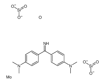 4-[4-(dimethylamino)benzenecarboximidoyl]-N,N-dimethylaniline,dioxido(oxo)silane,molybdenum Structure