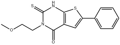 3-(2-甲氧基乙基)-6-苯基-2-硫烷基-3H,4H-噻吩并[2,3-D]嘧啶-4-酮图片