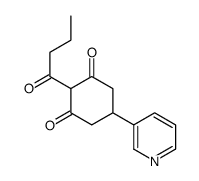 2-butanoyl-5-pyridin-3-ylcyclohexane-1,3-dione结构式