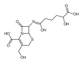 7 beta-(5-hydroxy-5-carboxyvarelamido)-3-hydroxymethyl-3-cephem-4-carboxylic acid picture