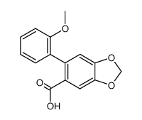 6-(2-methoxy-phenyl)-benzo[1,3]dioxole-5-carboxylic acid结构式