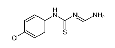 1-[1-amino-methylidene]-3-(4-chloro-phenyl)-thiourea结构式