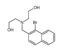 2-[(1-bromonaphthalen-2-yl)methyl-(2-hydroxyethyl)amino]ethanol Structure