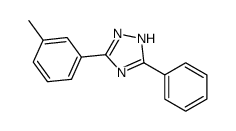 3-(3-methylphenyl)-5-phenyl-1H-1,2,4-triazole结构式