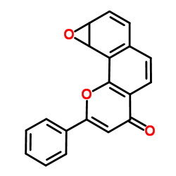 8-Phenyl-1a,9c-dihydro-6H-[1]benzoxireno[3,2-h]chromen-6-one Structure