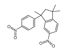 1,1,3-trimethyl-5-nitro-3-(4-nitrophenyl)-2H-indene Structure