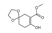 5-ethylenedioxy-2-hydroxycyclohex-1-enecarboxylic acid methyl ester Structure