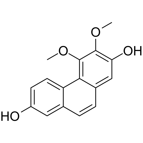 3,4-二甲氧基-2,7-菲二醇结构式