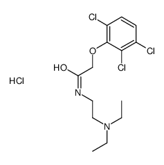 diethyl-[2-[[2-(2,3,6-trichlorophenoxy)acetyl]amino]ethyl]azanium,chloride Structure