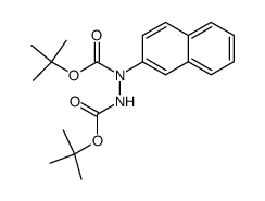 di-tert-butyl 1-(naphthalene-2-yl)hydrazine-1,2-dicarboxylate结构式