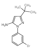 2-(3-BROMO-PHENYL)-5-TERT-BUTYL-2H-PYRAZOL-3-YLAMINE Structure