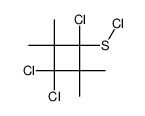 (1,3,3-trichloro-2,2,4,4-tetramethylcyclobutyl)sulfanyl chloride Structure