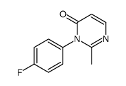 3-(4-fluorophenyl)-2-methyl-pyrimidin-4-one结构式