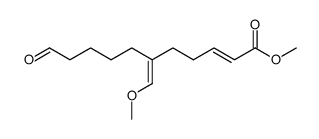 (2E,6E)-methyl 6-(methoxymethylidene)-11-oxo-2-undecenoate结构式