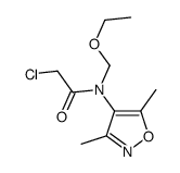 2-chloro-N-(3,5-dimethyl-1,2-oxazol-4-yl)-N-(ethoxymethyl)acetamide结构式