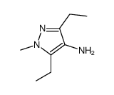 1H-Pyrazol-4-amine,3,5-diethyl-1-methyl-结构式