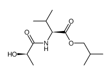N-<(R)-lactoyl>-(S)-valine isobutyl ester结构式