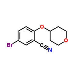 5-BROMO-2-(TETRAHYDRO-2H-PYRAN-4-YLOXY)BENZONITRILE picture