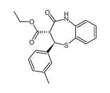 ethyl (2R,3S)-4-oxo-2-(m-tolyl)-2,3,4,5-tetrahydrobenzo[b][1,4]thiazepine-3-carboxylate结构式