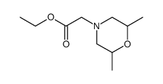(2,6-dimethyl-morpholin-4-yl)-acetic acid ethyl ester Structure