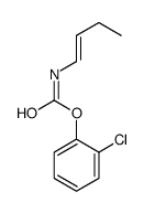 (2-chlorophenyl) N-but-1-enylcarbamate Structure