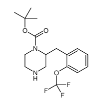2-[[2-(三氟甲氧基)苯基]甲基]-1-哌嗪羧酸-1,1-二甲基乙酯结构式