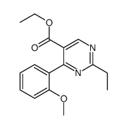 Ethyl 2-ethyl-4-(2-methoxyphenyl)-5-pyrimidinecarboxylate Structure