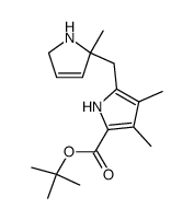 t-butyl 5-(2-methyl-1,5-dihydro-2H-pyrrol-2-ylmethyl)-3,4-dimethylpyrrole-2-carboxylate结构式