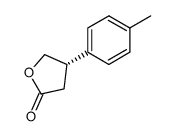 (+)-(S)-3-(4-methylphenyl)butyro-1,4-lactone结构式