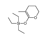 triethyl-[(5-methyl-3,4-dihydro-2H-pyran-6-yl)oxy]silane Structure