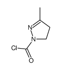 1H-Pyrazole-1-carbonyl chloride, 4,5-dihydro-3-methyl- (9CI)结构式