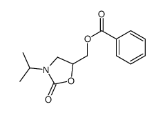 (2-oxo-3-propan-2-yl-1,3-oxazolidin-5-yl)methyl benzoate结构式