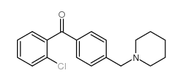 2-CHLORO-4'-PIPERIDINOMETHYL BENZOPHENONE Structure