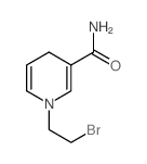 3-Pyridinecarboxamide,1-(2-bromoethyl)-1,4-dihydro-结构式