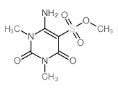 Methyl 6-amino-1,3-dimethyl-2,4-dioxo-1,2,3,4-tetrahydro-5-pyrimidinesulfonate Structure