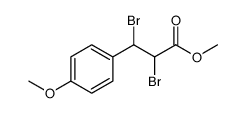 Benzenepropanoic acid, α,β-dibromo-4-methoxy-, methyl ester Structure