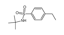4-Ethyl-N-tert.-butyl-benzolsulfonamid-(1) Structure
