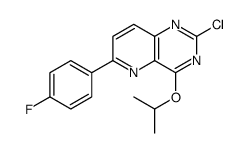 2-chloro-6-(4-fluorophenyl)-4-propan-2-yloxypyrido[3,2-d]pyrimidine Structure