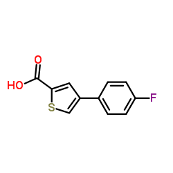 4-(4-Fluorophenyl)-2-thiophenecarboxylic acid Structure