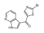 (2-bromo-1,3-thiazol-5-yl)-(1H-pyrrolo[2,3-b]pyridin-3-yl)methanone结构式