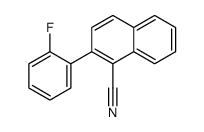 2-(2-fluorophenyl)naphthalene-1-carbonitrile结构式