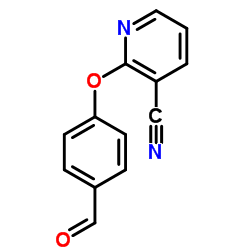 2-(4-Formylphenoxy)nicotinonitrile结构式