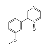 2-(3-methoxyphenyl)-1-oxidopyrazin-1-ium Structure